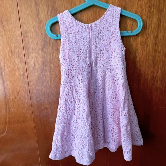 3/$20 Joe Fresh 3T Pink Floral Lace Dress - Picture 5 of 5